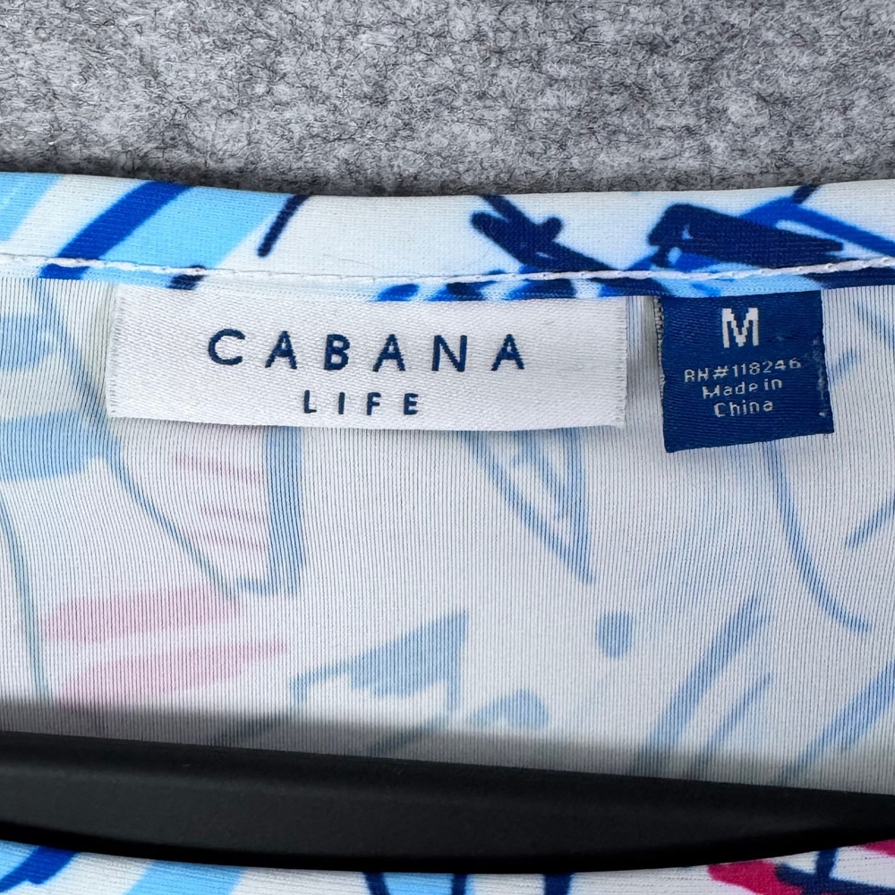Cabana Life Dress‎ Medium Sailboat Nautical Resort Boat Marine Beach Vacation - Picture 9 of 12